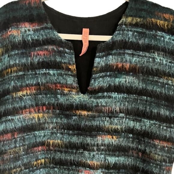 Delfina Balda Sleeveless Tunic Vest Size Small Multi Colored Lined - Picture 3 of 10